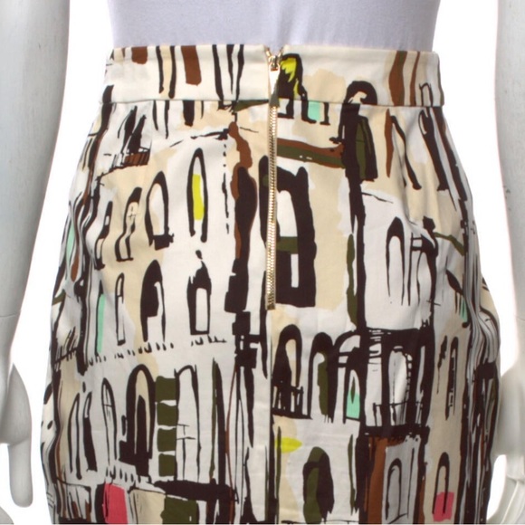 Kate Spade New York Stylish Cityscape Print Pencil Skirt Size: 0 - Picture 6 of 6